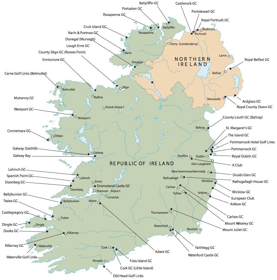 die beste kaart van ierland