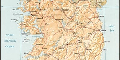 Kaart van die groot kaart van ierland te koop