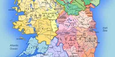 Groot gedetailleerde kaart van ierland