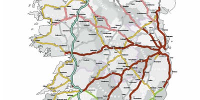 Aa roete beplanner ierland kaart