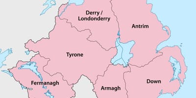 Af ierland kaart