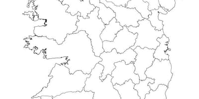 Ierland kaart uiteensetting