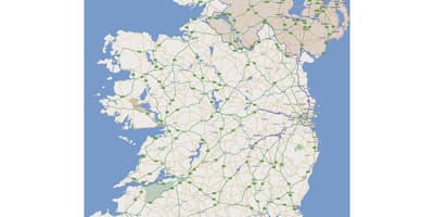 Die beste pad kaart van ierland