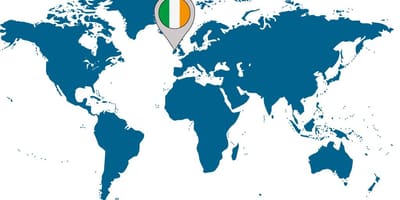 Ierland op die kaart van die wêreld