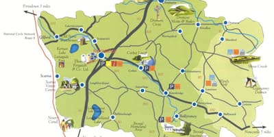 Kaart co af noord-ierland