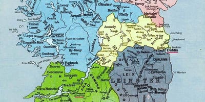 Kaart van die mega-ierland 