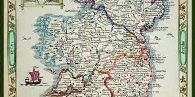 Kaart van die middeleeuse ierland