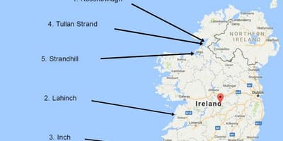 Kaart van die navigeer in ierland