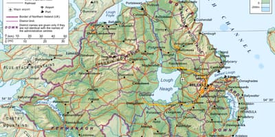 Street map noord-ierland